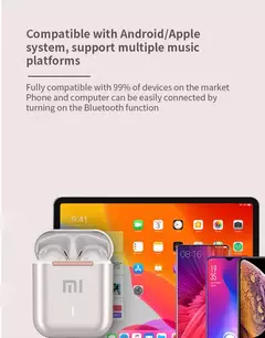 Xiaomi j18 fone de ouvido sem fio bluetooth hifi microfone estéreo intra-auricular - MAC PS