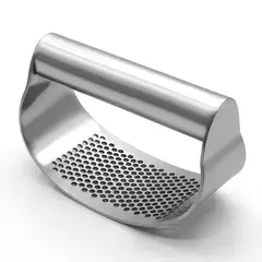 Amassador de alho inox em aço inoxidável, picador manual, ferramentas de corte