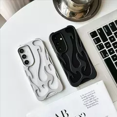 Capa 3D à prova de choque para Samsung Galaxy, fina, modelo chama na internet