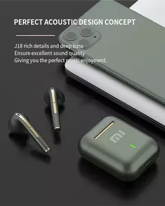 Xiaomi j18 fone de ouvido sem fio bluetooth hifi microfone estéreo intra-auricular - comprar online