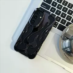 Capa 3D à prova de choque para Samsung Galaxy, fina, modelo chama na internet