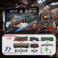 Brinquedo Conjunto Trem Modelo a Vapor Retrô na internet