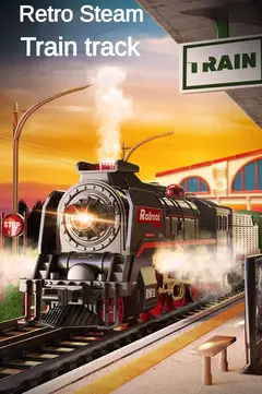 Brinquedo Conjunto Trem Modelo a Vapor Retrô - comprar online