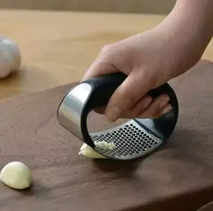 Amassador de alho inox em aço inoxidável, picador manual, ferramentas de corte na internet