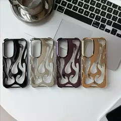 Imagem do Capa 3D à prova de choque para Samsung Galaxy, fina, modelo chama