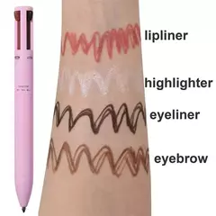 Caneta de maquiagem facial 4 em 1 para sobrancelha, lábios, olhos e rosto à prova d'água e suor de longa duração - MAC PS