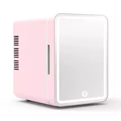 Caixa Refrigeradora para Maquiagem com espelho e iluminação de luz LED regulável