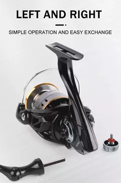 Carretilha Profissional Ultra Light Spinning Reel para Pesca em água doce e água salgada