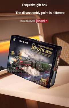 Imagem do Brinquedo Conjunto Trem Modelo a Vapor Retrô
