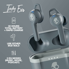 Audífonos Inalámbricos Skullcandy Indy Evo True Gris - comprar online