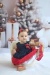 VESTIDO BEBE MARINHO E VERMELHO