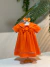 VESTIDO GOLA BORDADA E LAÇO na internet