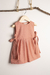 VESTIDO PÉTALA COR TELHA
