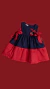 VESTIDO BEBE MARINHO E VERMELHO - Risos de Maria