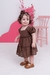 VESTIDO BABY CAMBRAIA MARROM