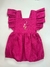 Romper Livia Pink - Bordado a Mao (6 a 9 meses) - loja online