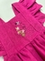 Romper Livia Pink - Bordado a Mao (6 a 9 meses) - Risos de Maria