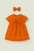 VESTIDO GOLA BORDADA E LAÇO - comprar online