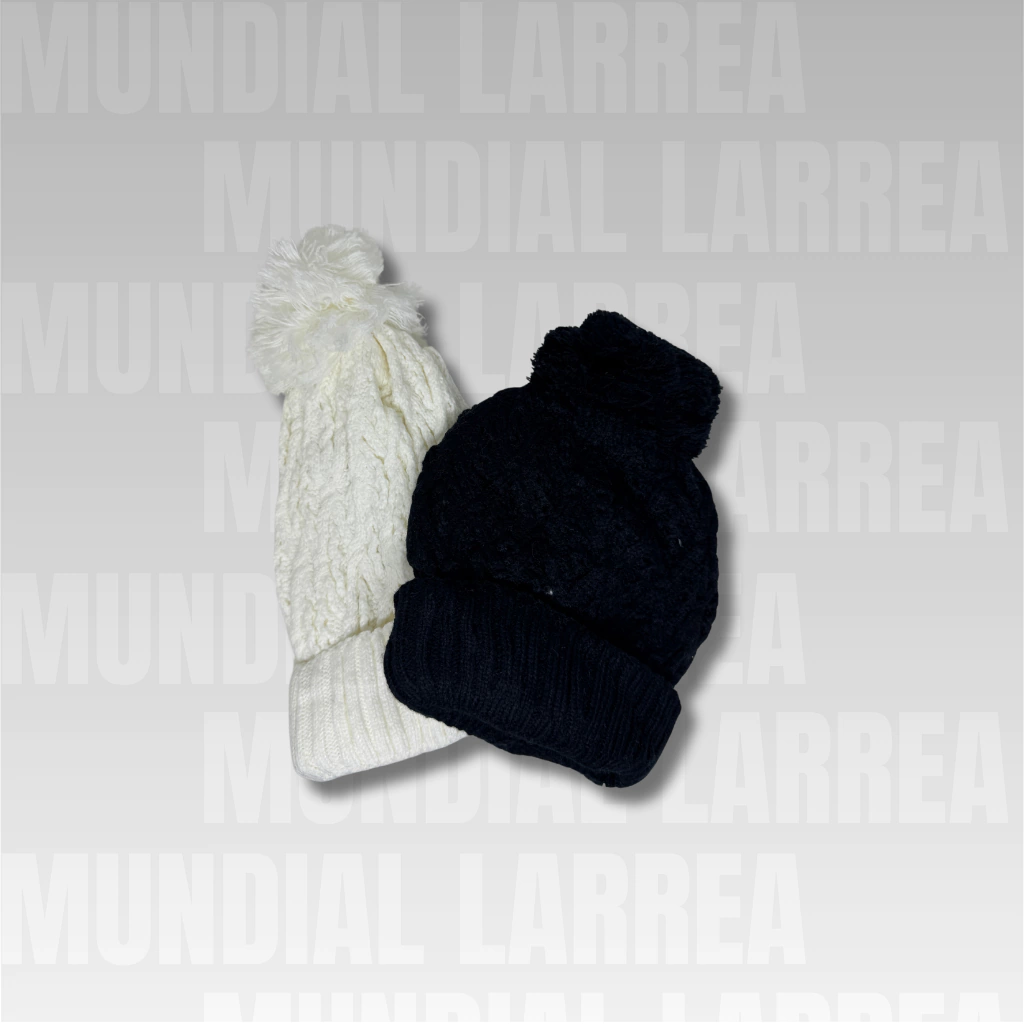 Gorro Lana Dama Pompon