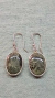 Aretes Plata Calcedonia - CANEK Cuarzos, Fosiles y Artesanias