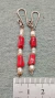 Aretes, Plata Coral Rojo Perla Del Rio - tienda en línea