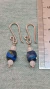 Aretes, Ágata Azúl Facetados - CANEK Cuarzos, Fosiles y Artesanias