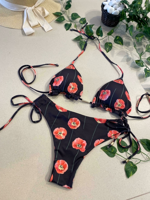 Biquíni Cortininha Floral