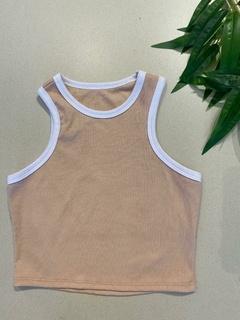 Cropped Canelado Duo Collor - It’s Fit