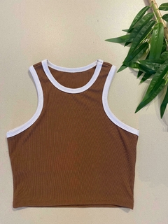 Cropped Canelado Duo Collor na internet