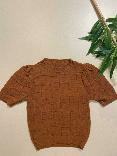 Blusa Tricot Manga Bufante