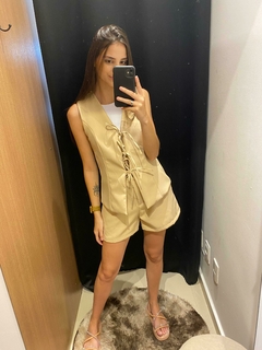 Conjunto Shorts/Colete Alfaiataria - comprar online