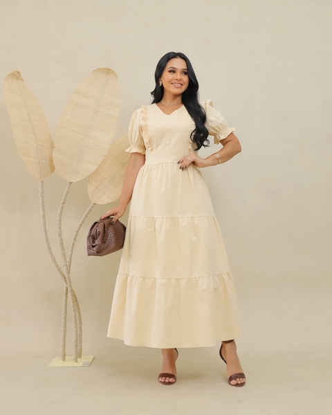 Vestido de tricoline