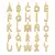 Colar Liso com Inicial – Letra A-Z em Banho de Ouro - comprar online