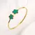 Pulseira Trevo Dourada – Brilho, Delicadeza e Boa Sorte - comprar online