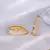 Rakol – Brincos de Argola Ocos com Pavê Dourado para Mulheres