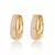 Rakol – Brincos de Argola Ocos com Pavê Dourado para Mulheres - comprar online