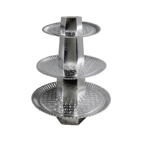 Baleiro 3 Andares - Prata