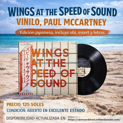 Wings at the speed of sound vinilo, Paul McCartney