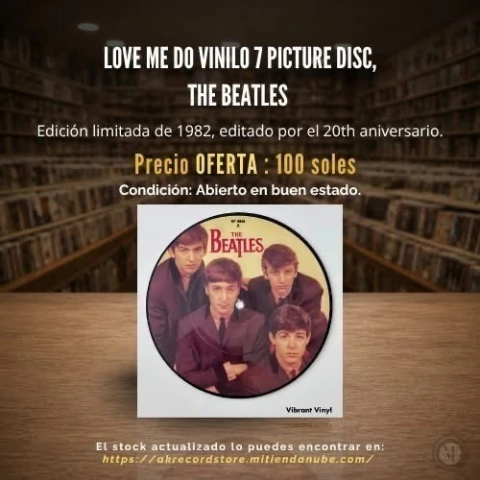 Love me do Vinilo 7 picture disc, The Beatles