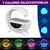 Reloj Velador Luz Led Cargador Celular Parlante Bluetooth Estructura Blanco Pantalla Negro