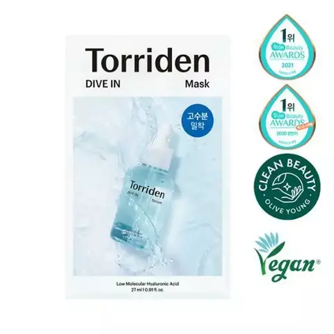 Torriden Dive-In Low Molecule Hyaluronic Acid Mask Sheet 1ea