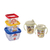 Kit Copo com Alças e 3 Potes Patrulha Canina Amarelo