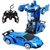 CARRO TRANSFORMER AZUL A CONTROL REMOTO