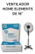 Ventilador Home Elements 16"