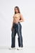 Jeans wide con lineas - comprar online