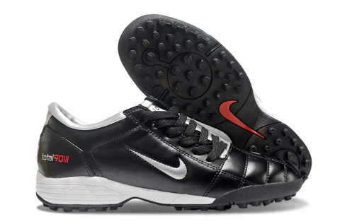 Chuteira Nike T90 TF - Preta/Cinza
