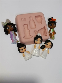 Mini aplique camponesa - MD Moldes de Silicone