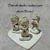 Trio de budas sabios con base (9 cm de altura)
