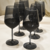 SET X 6 COPAS DE VINO ABU DABI NEGRO