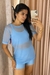 Blusa Tule Azul Bebê - comprar online